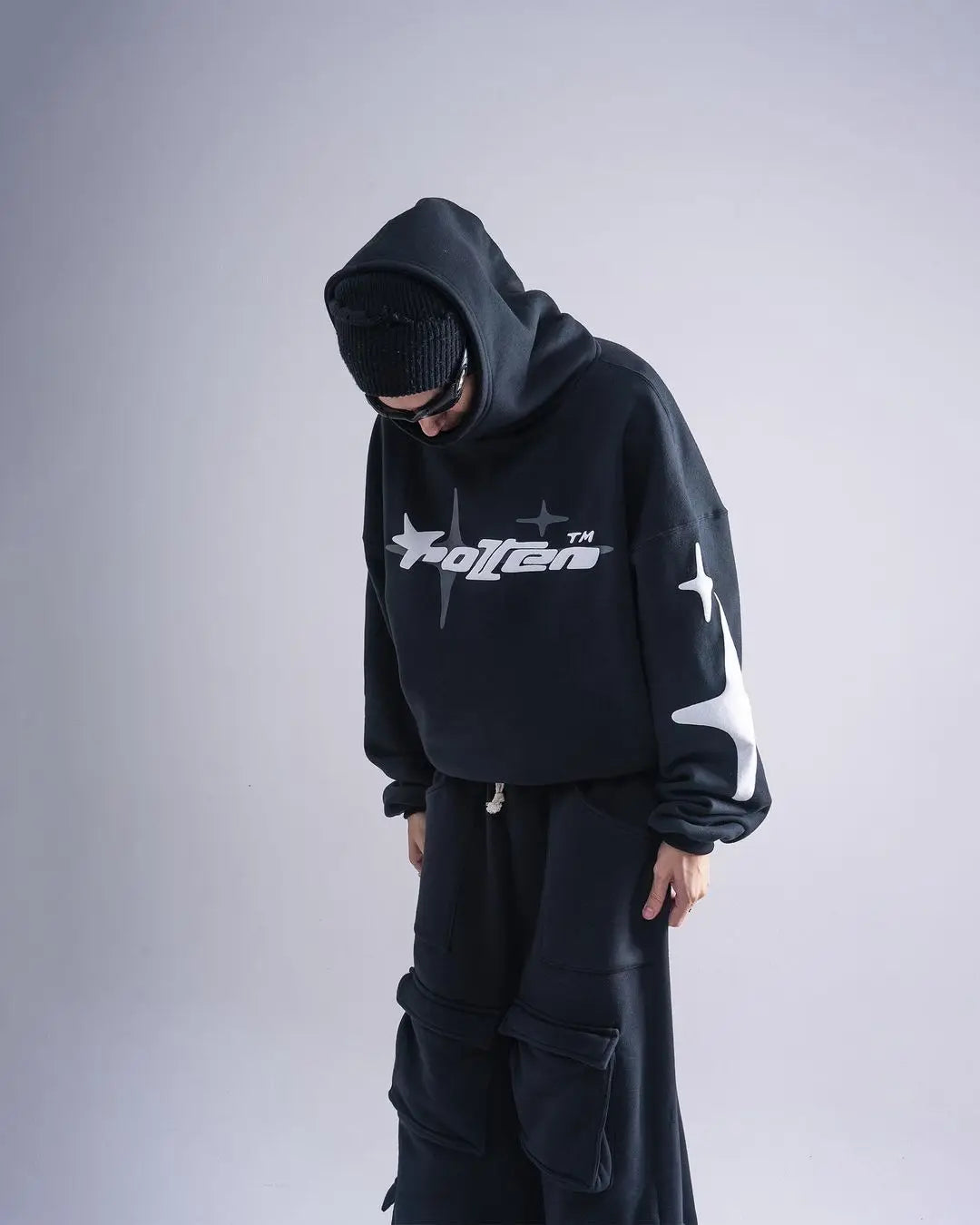 Sudadera Retro Gótica Y2K | Hoodie Holgado Harajuku | Darez Wear