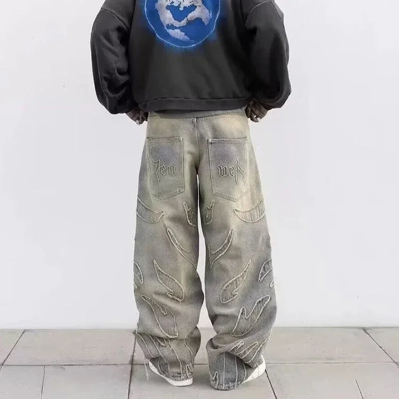 Jeans Holgados con Bordado | Hip Hop Retro | Darez Wear