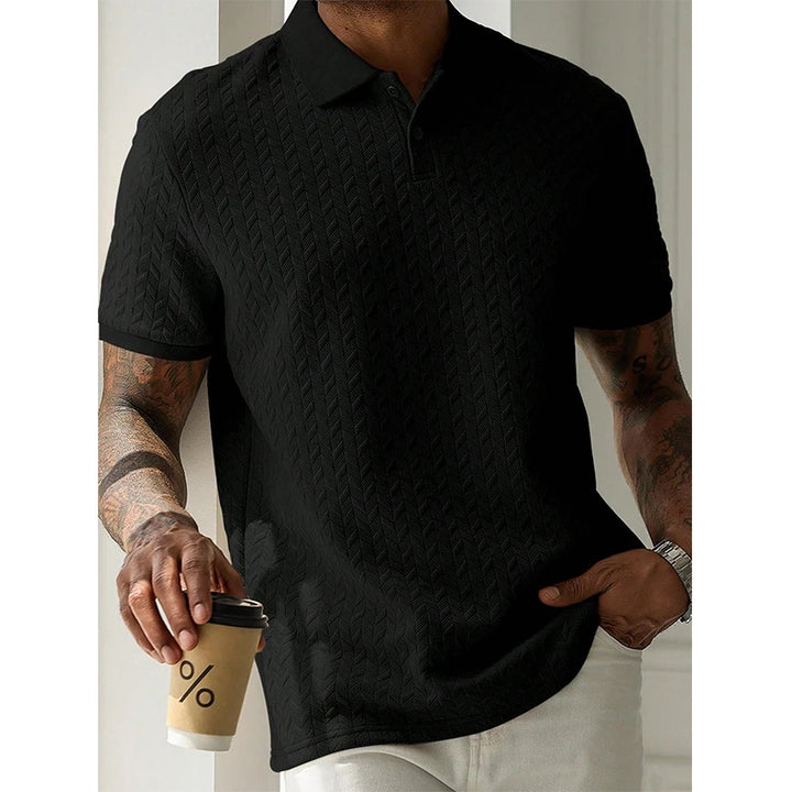 Polo Transpirable de Manga Corta para Hombre