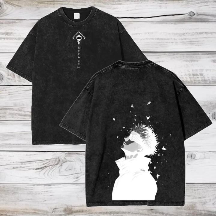 Camiseta Gojo Satoru | Jujutsu Kaisen Oversized Algodón