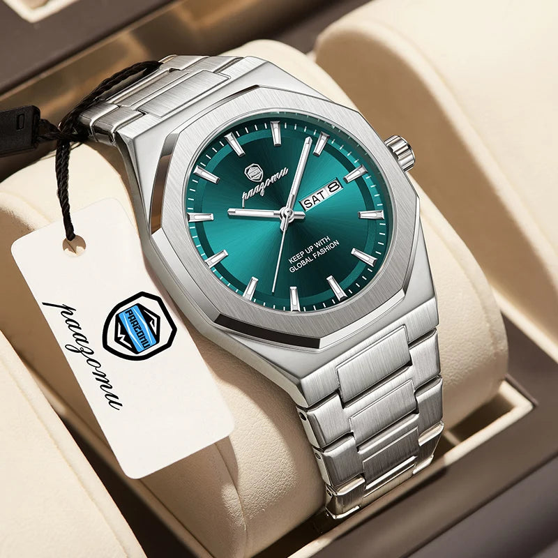 Reloj Deportivo PAAZOMU — Cuarzo Luminoso para Hombre