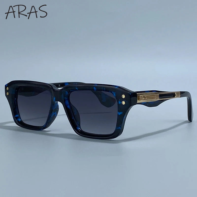 Gafas de Sol Cuadradas Polarizadas Hombre — UV400 Steampunk