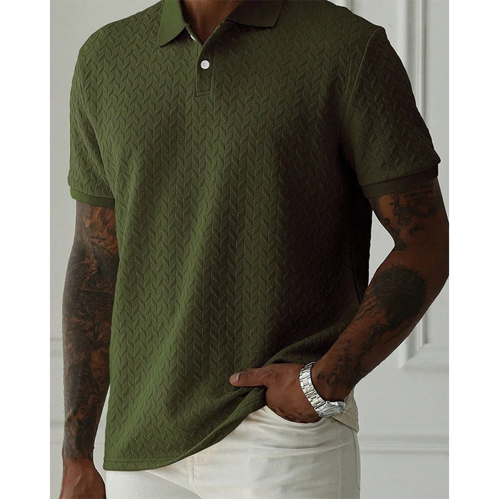 Polo Transpirable de Manga Corta para Hombre