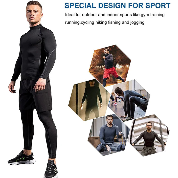 Camiseta Compresión Manga Larga Hombre — Gym &amp; Running