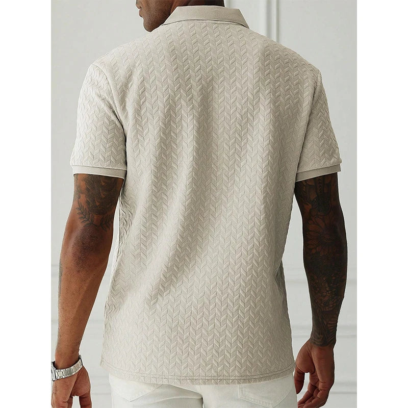 Polo Transpirable de Manga Corta para Hombre