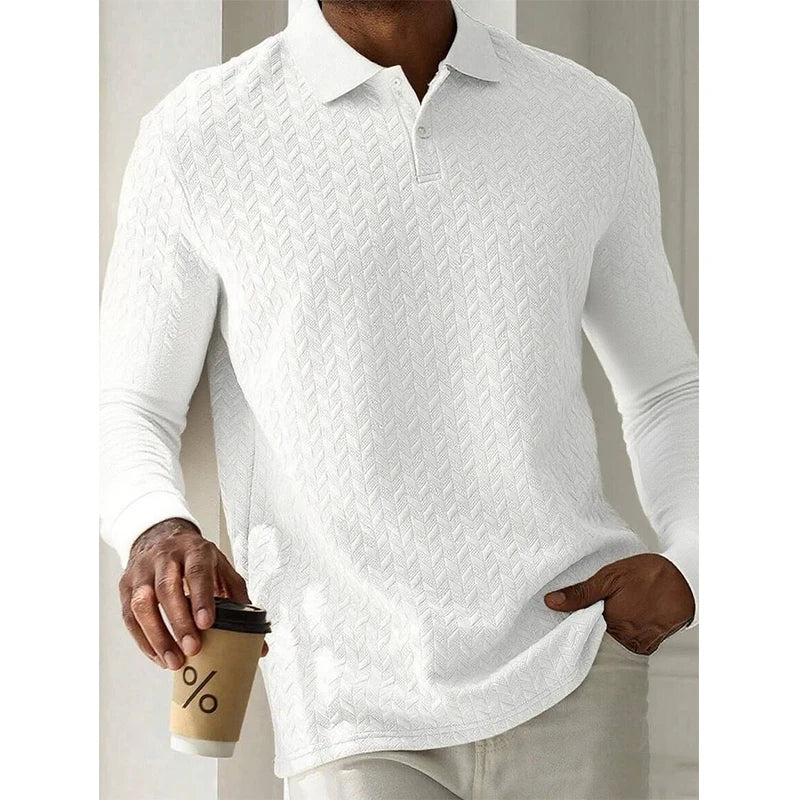 Polo de Manga Larga Premium para Hombre