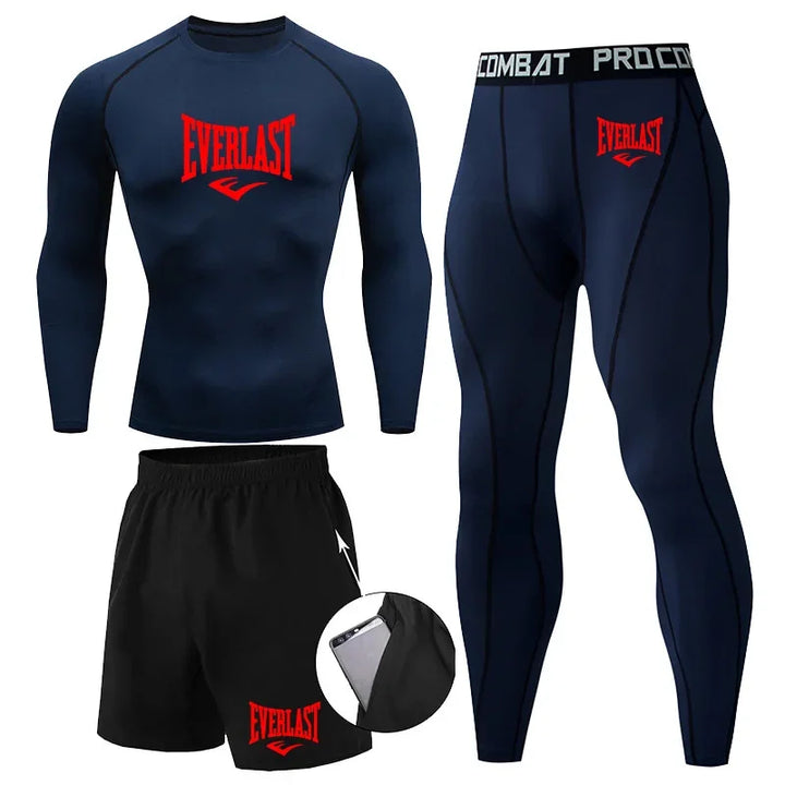 Conjunto Compresión Rashguard Hombre — Fitness &amp; Running