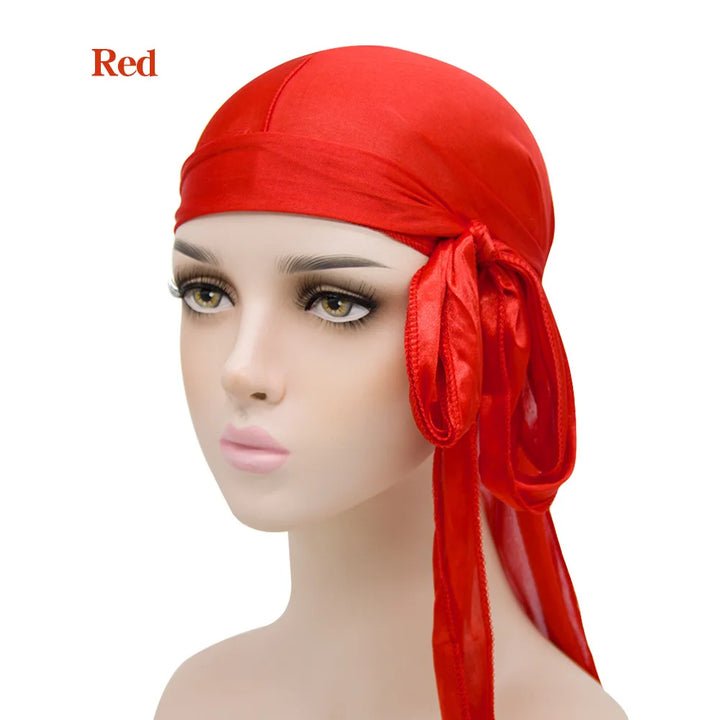 Durag de Seda Hombre — Cola Larga Transpirable
