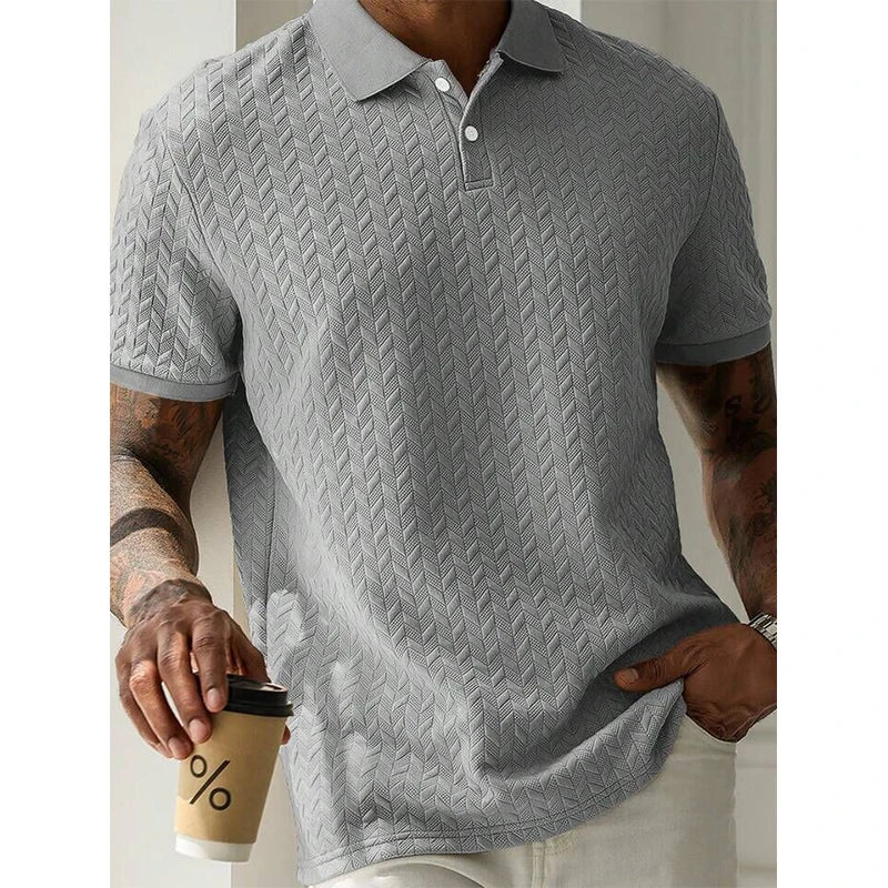 Polo Transpirable de Manga Corta para Hombre