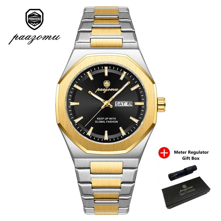 Reloj Deportivo PAAZOMU — Cuarzo Luminoso para Hombre
