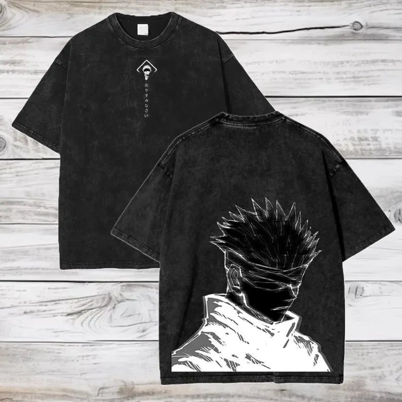Camiseta Gojo Satoru | Jujutsu Kaisen Oversized Algodón
