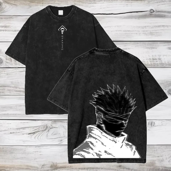 Camiseta Gojo Satoru | Jujutsu Kaisen Oversized Algodón