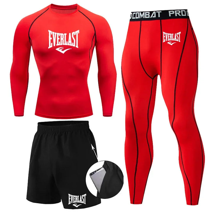 Conjunto Compresión Rashguard Hombre — Fitness &amp; Running