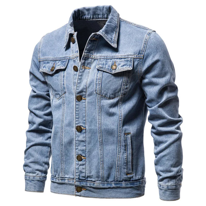 Chaqueta Vaquera Hombre — Slim Fit Moto Vintage