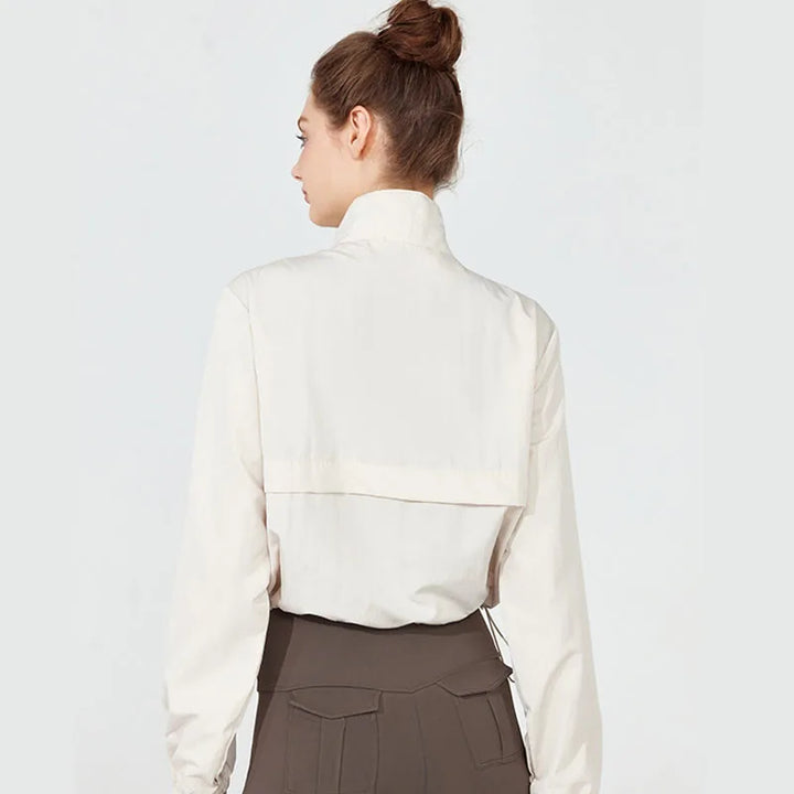 Chaqueta Deportiva Ajustada Mujer — Manga Larga Running &amp; Yoga