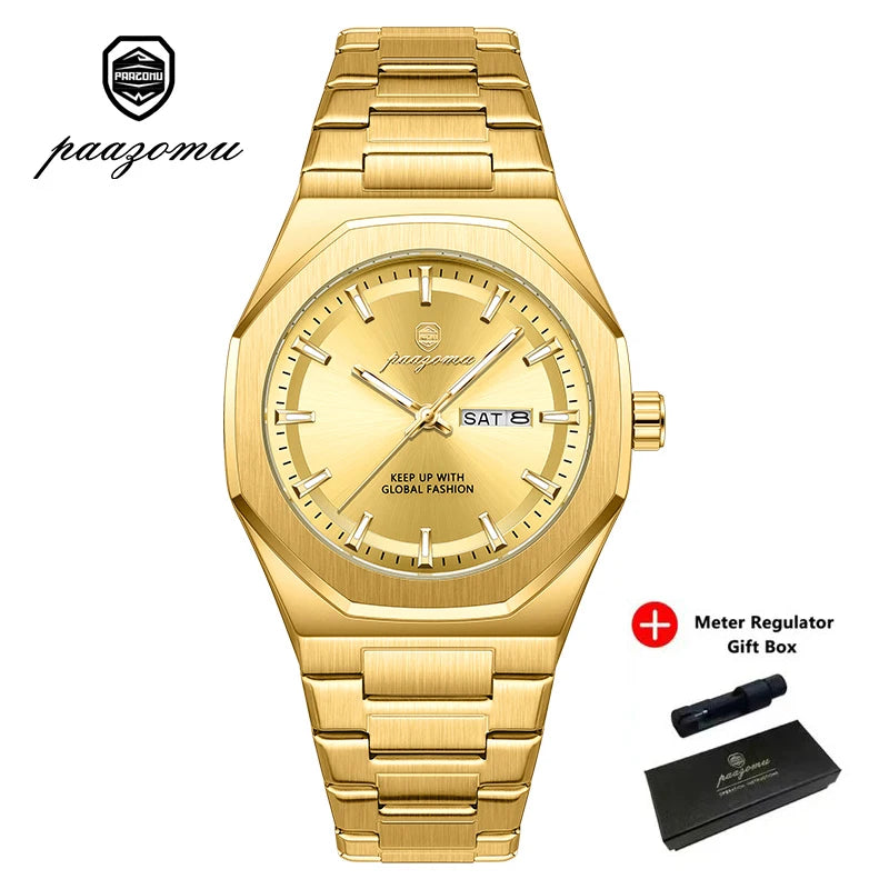 Reloj Deportivo PAAZOMU — Cuarzo Luminoso para Hombre