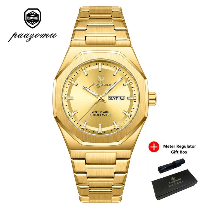 Reloj Deportivo PAAZOMU — Cuarzo Luminoso para Hombre