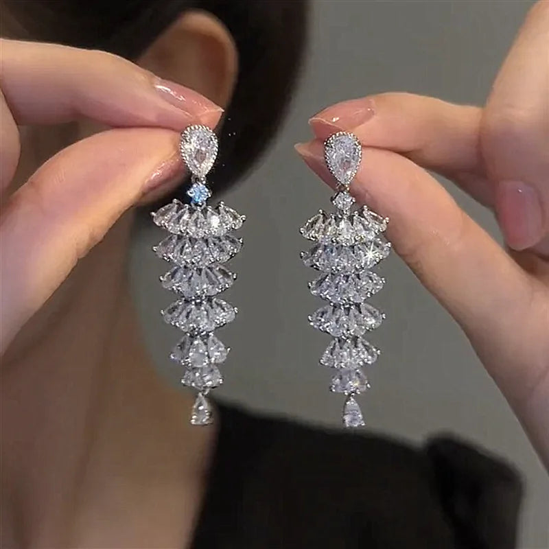 Pendientes Geométricos Circonia Cúbica