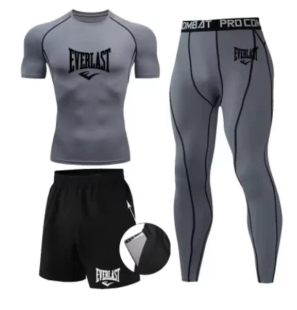 Conjunto Compresión Rashguard Hombre — Fitness &amp; Running