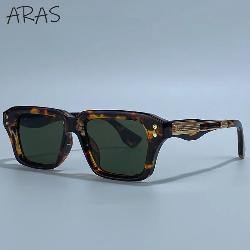 Gafas de Sol Cuadradas Polarizadas Hombre — UV400 Steampunk