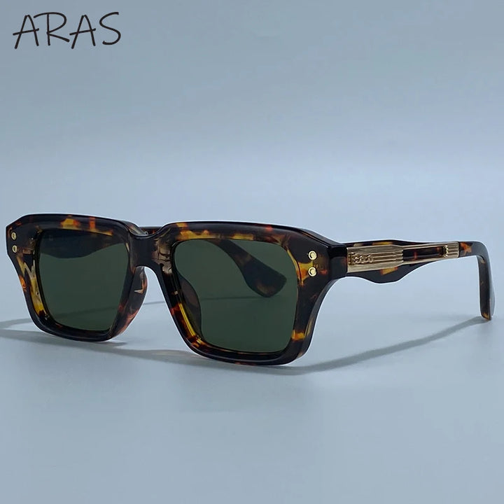 Gafas de Sol Cuadradas Polarizadas Hombre — UV400 Steampunk