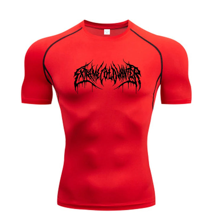 Camiseta de Compresión para Fitness y Gimnasio | Manga Corta