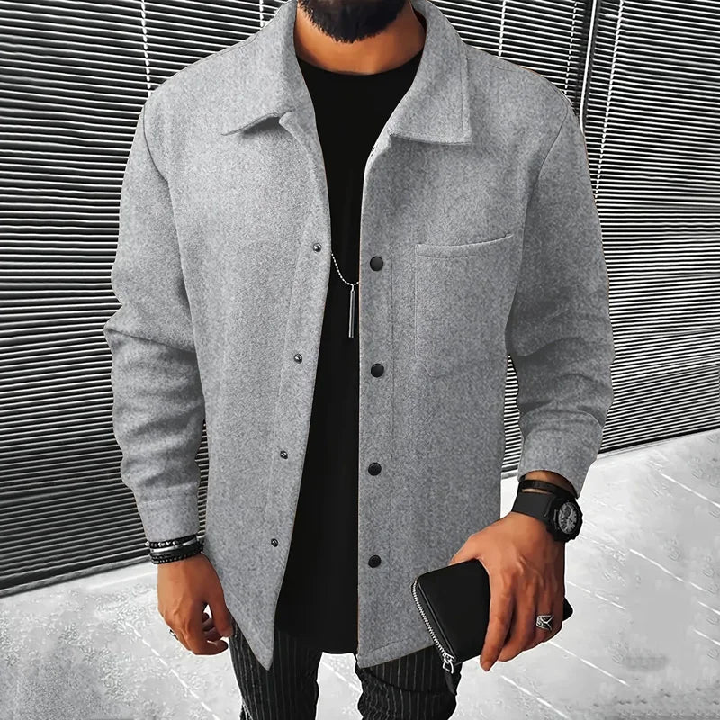 Abrigo Lana Cepillada Hombre — Otoño &amp; Invierno