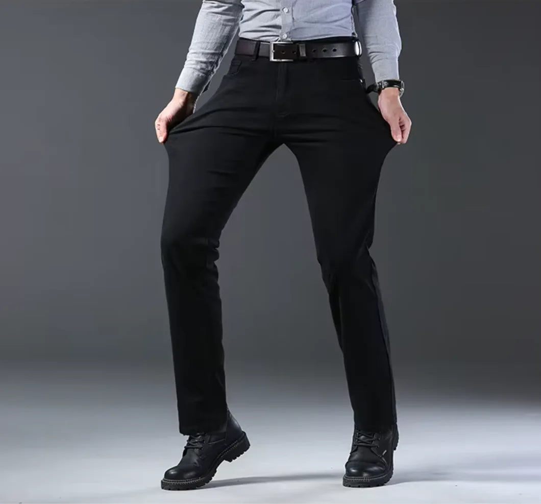 Jeans Casual Hombre — Corte Recto Elástico