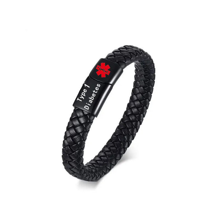 Pulsera Médica de Acero Inoxidable — Identificación de Emergencia