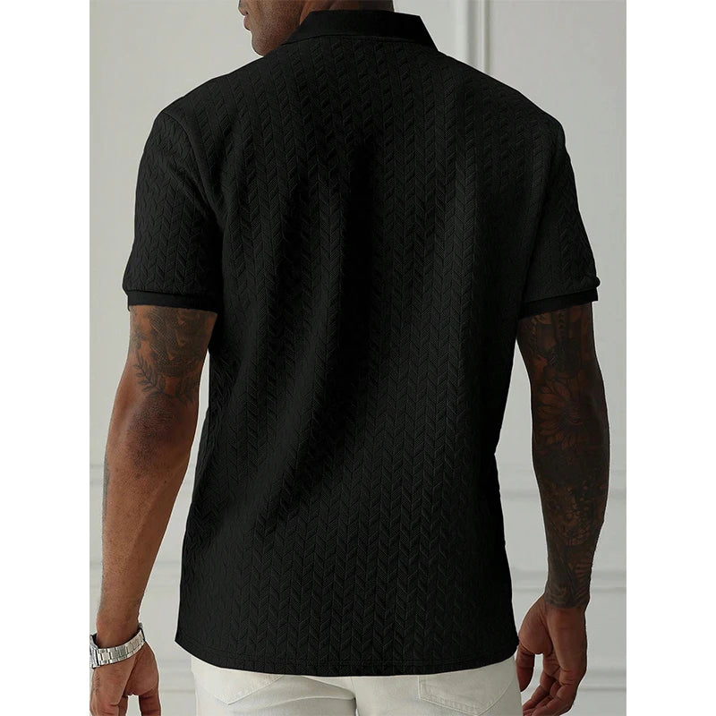 Polo Transpirable de Manga Corta para Hombre