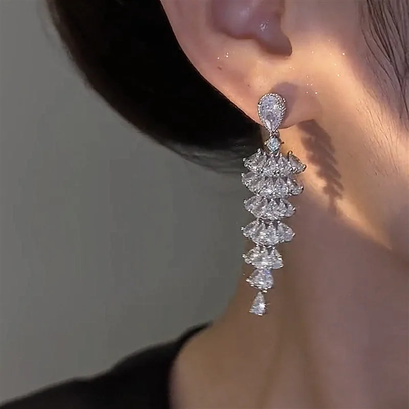 Pendientes Geométricos Circonia Cúbica