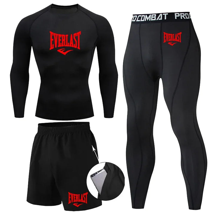 Conjunto Compresión Rashguard Hombre — Fitness &amp; Running