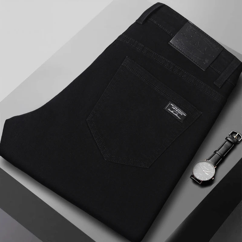 Jeans Slim Fit Hombre — Negro y Gris