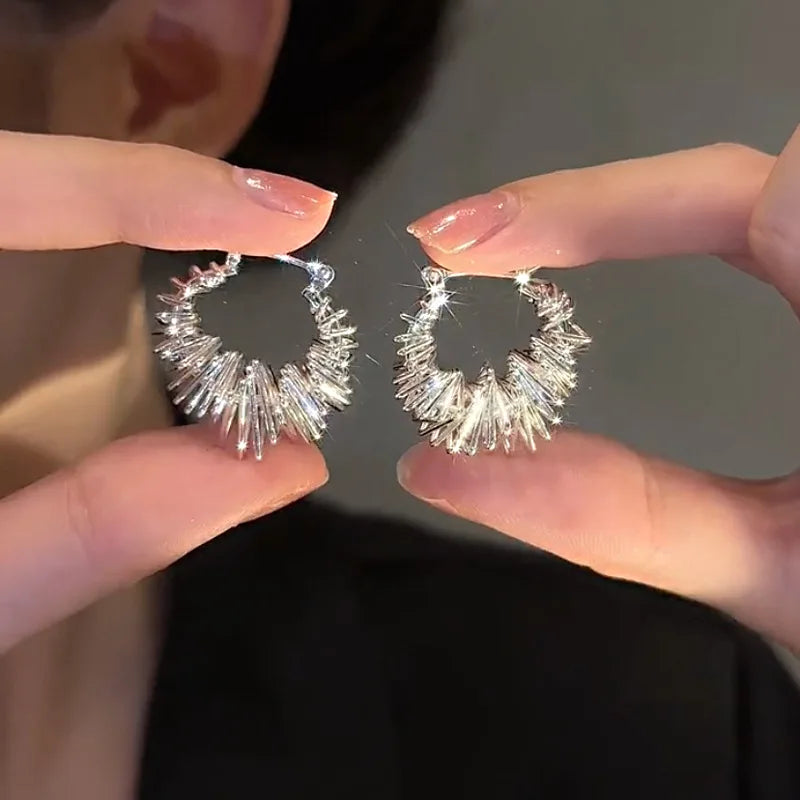 Pendientes Geométricos Circonia Cúbica