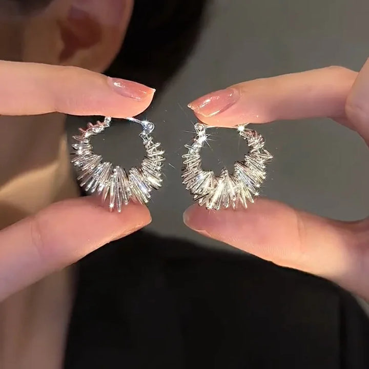 Pendientes Geométricos Circonia Cúbica