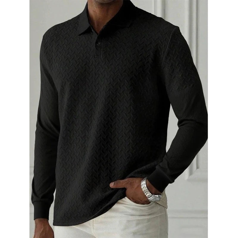 Polo de Manga Larga Premium para Hombre