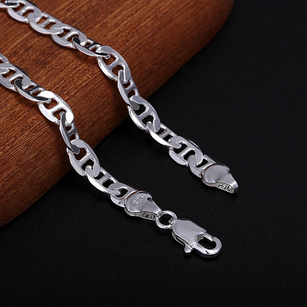 Conjunto Cadena Clásica Plata 925 — Collar y Pulsera