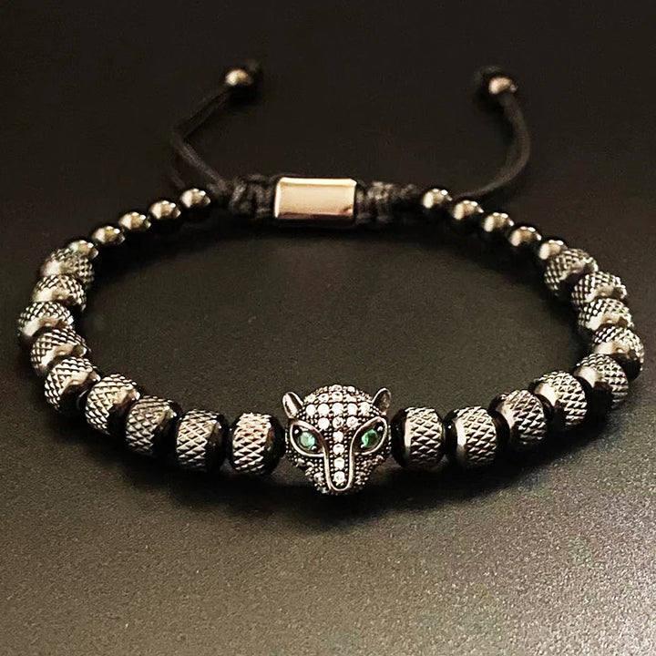 Pulsera Cabeza de Leopardo Acero — Darez Wear
