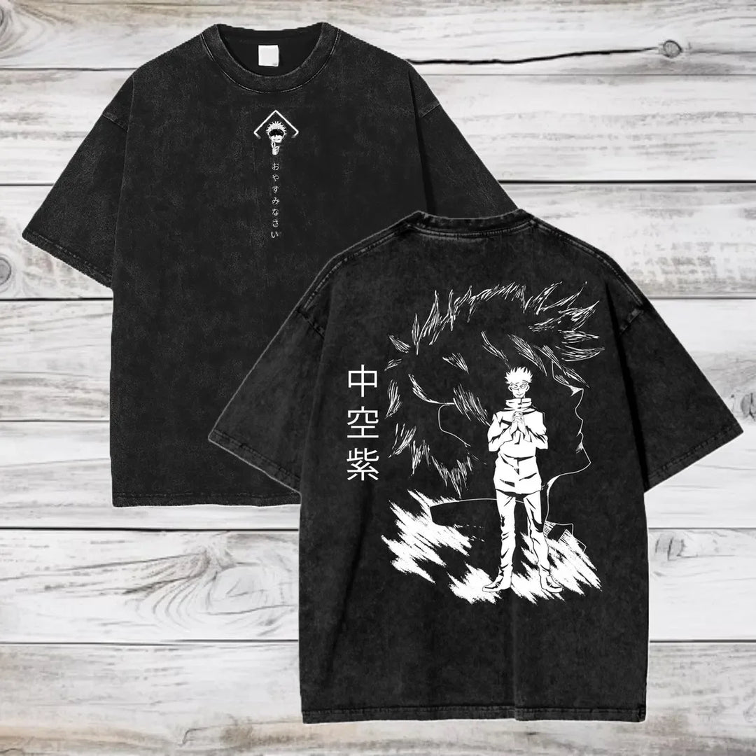 Camiseta Gojo Satoru | Jujutsu Kaisen Oversized Algodón