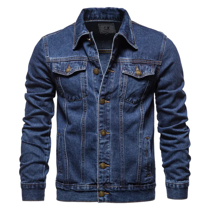 Chaqueta Vaquera Hombre — Slim Fit Moto Vintage