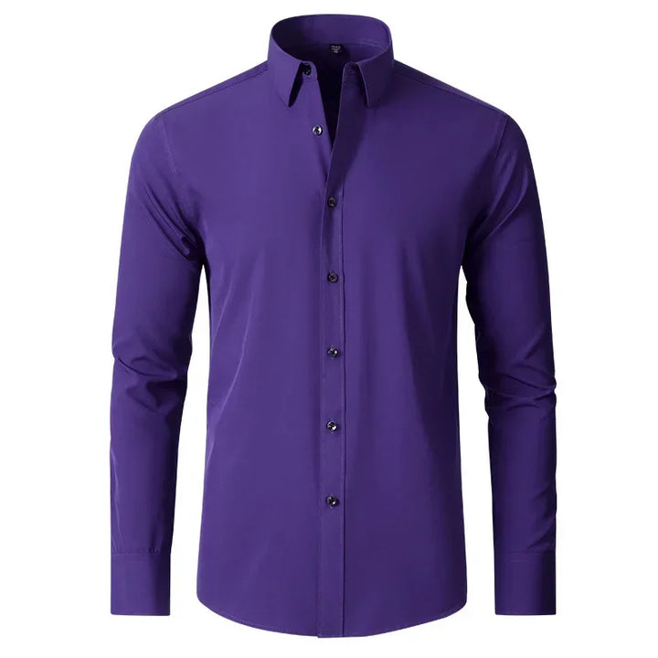 Camisa Elástica Hombre — Sin Planchado Multicolor
