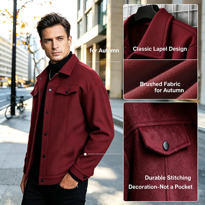Abrigo Lana Cepillada Hombre — Otoño &amp; Invierno
