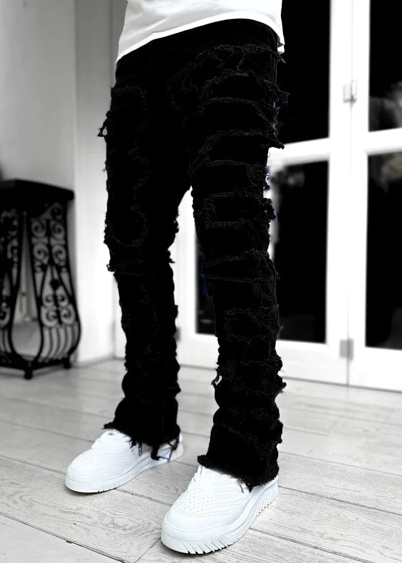 Jeans Rotos Hombre — Estilo Hip Hop