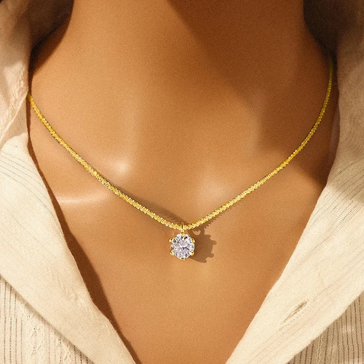 Collar Moissanita 1CT con Colgante — Plata 925 | Darez Wear