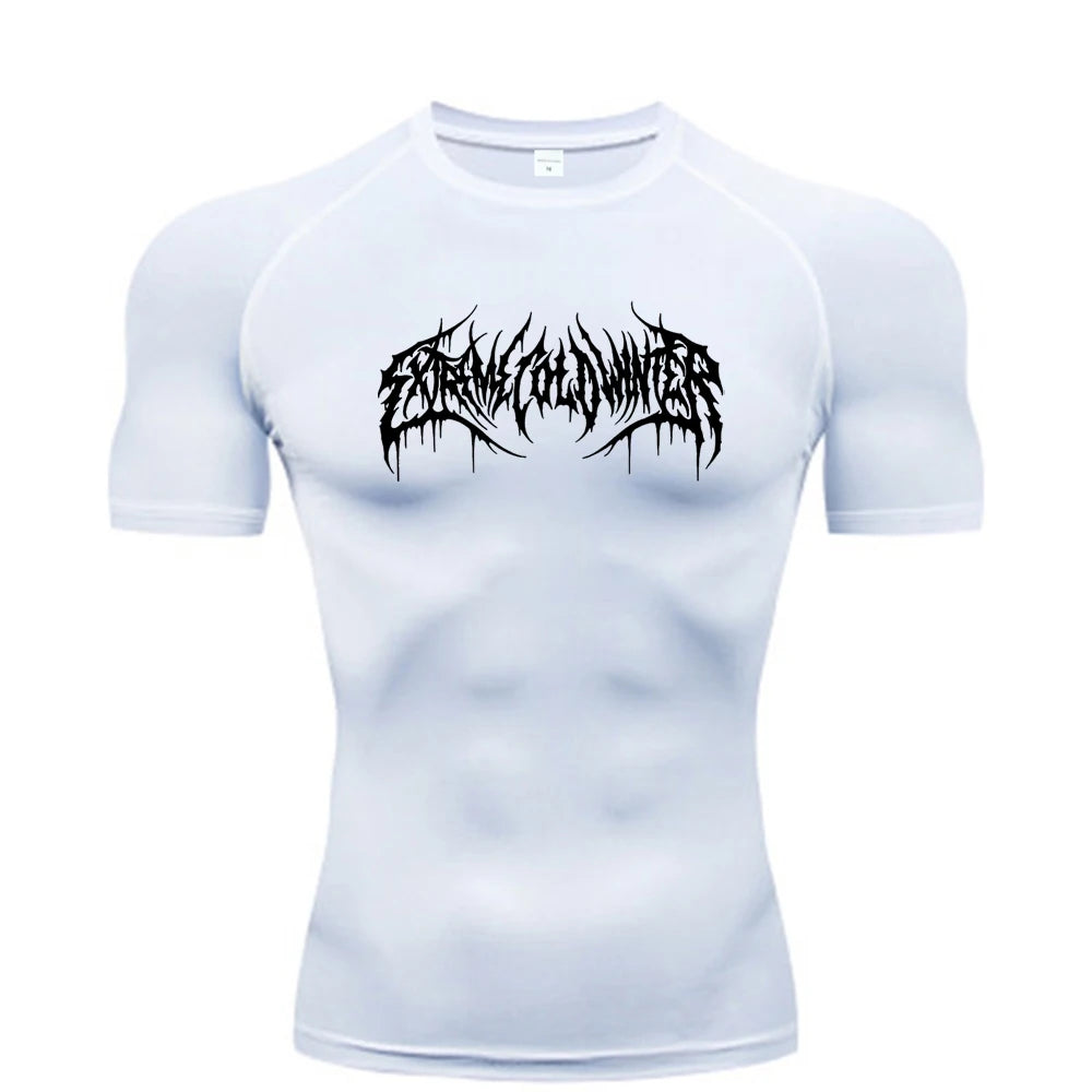 Camiseta de Compresión para Fitness y Gimnasio | Manga Corta