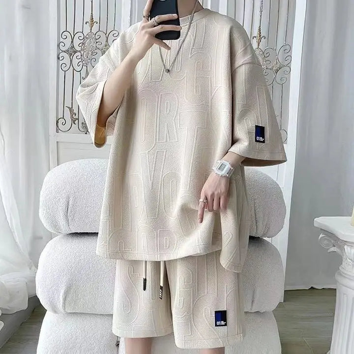 Conjunto Deportivo Waffle | Camiseta y Pantalón Corto