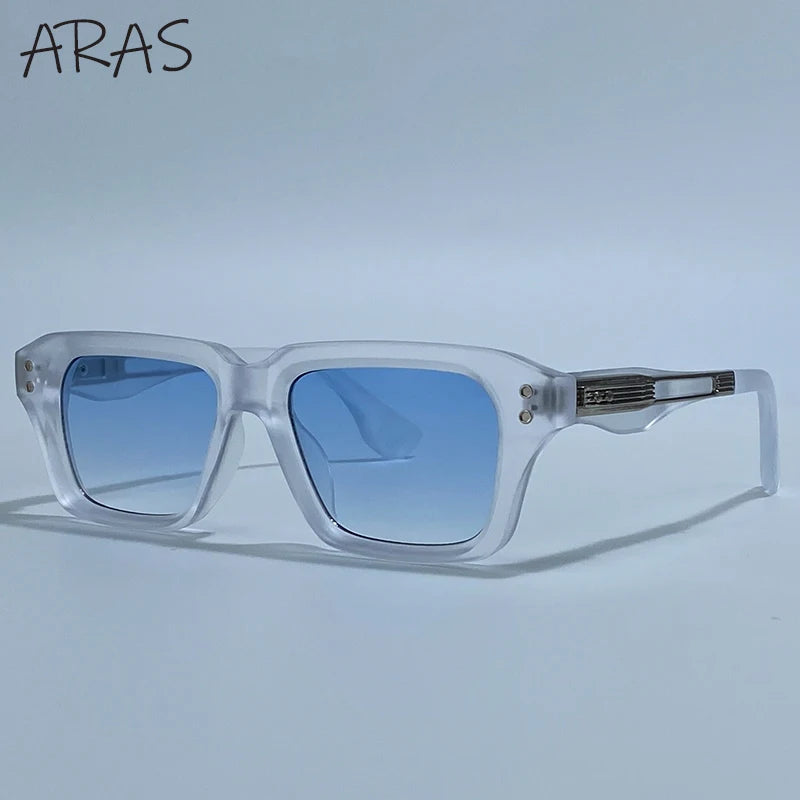 Gafas de Sol Cuadradas Polarizadas Hombre — UV400 Steampunk