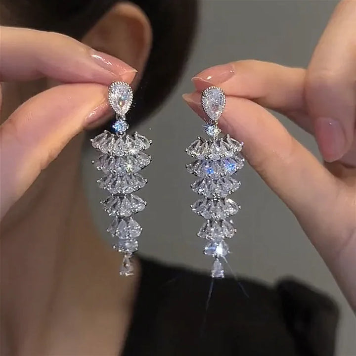 Pendientes Geométricos Circonia Cúbica