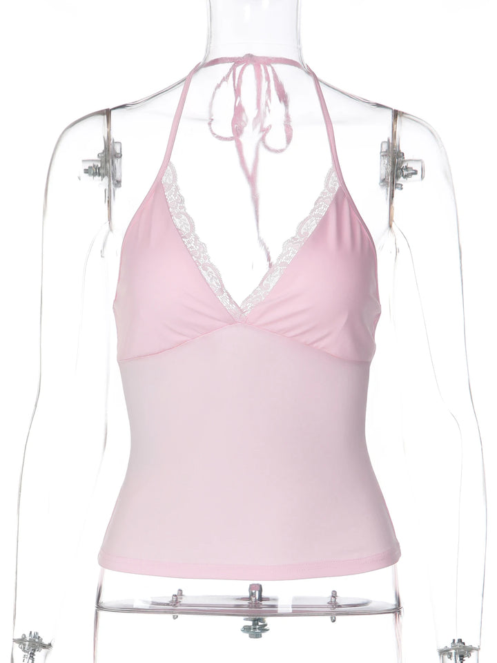 Camisola Espalda Descubierta Encaje — Darez Wear