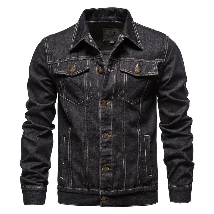 Chaqueta Vaquera Hombre — Slim Fit Moto Vintage